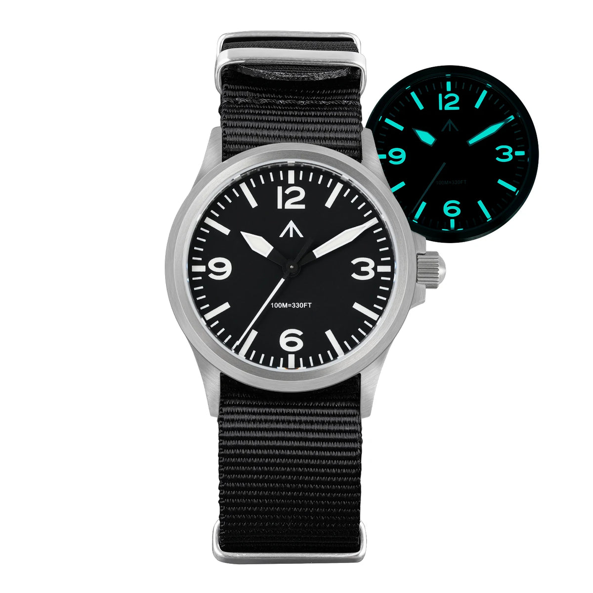 MILITADO ML18 36mm  Watch VH31 Sweep second Quartz Movement 316L Steel Sapphire BGW9 Lume 100M Waterproof Men's Wristwatch