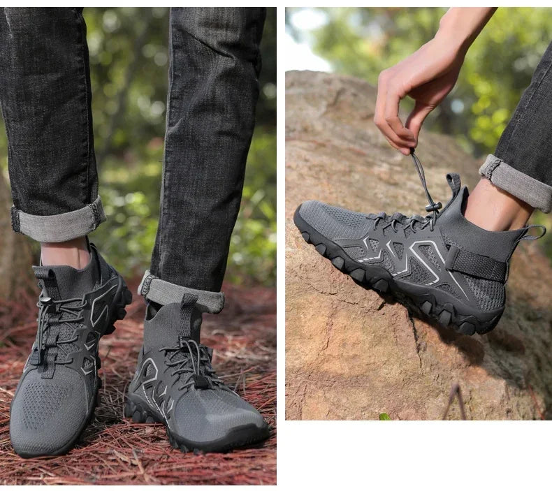 Unisex, andningsbara, snabbtorkande skor för fiske och vattensport, sommar, uppströms, barfota vattenstövlar, utomhus, halkfria damstrandskor