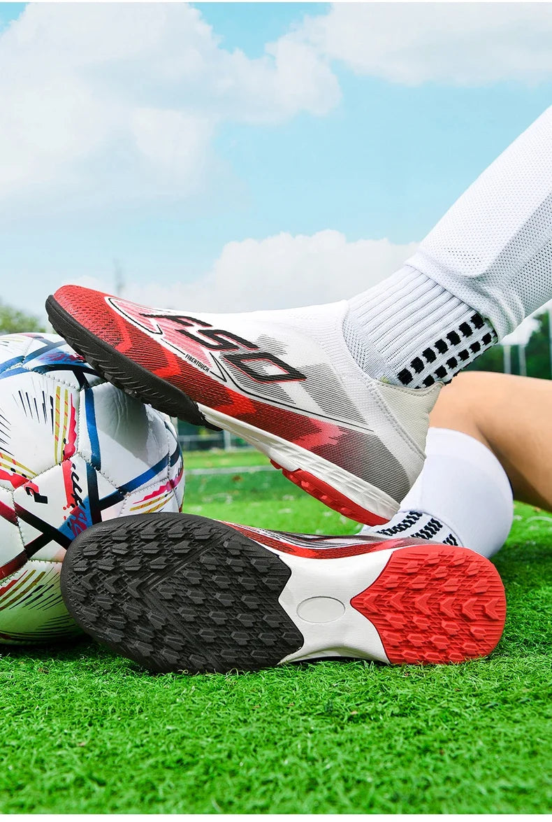Men's New Indoor TF Football Boots High Quality Training Original Male Breathable Non-Slip Soccer Shoes Turf Futsal Football Shoes
