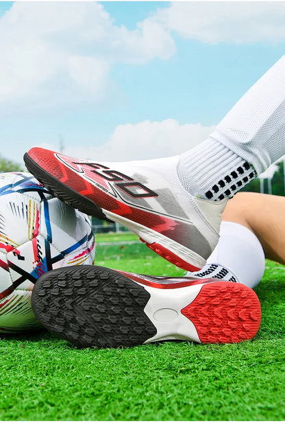 Men's New Indoor TF Football Boots High Quality Training Original Male Breathable Non-Slip Soccer Shoes Turf Futsal Football Shoes