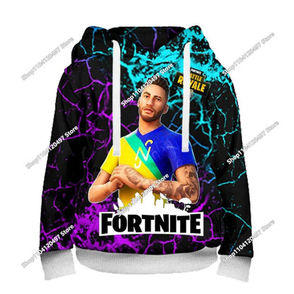 2025 uusi Fortnite 3D -painettu unisex-huppari, rento takki, pelioheistuote, cosplay, lastenvaatteet, lahjat