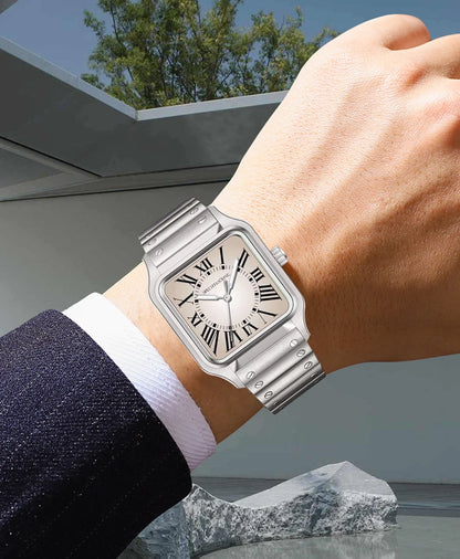 2025 New 34MM Specht & Söhne Quartz Watches Japan VH31 Movt Sapphire Blue Color Ultrathin Stainless Steel Relogio Masculino