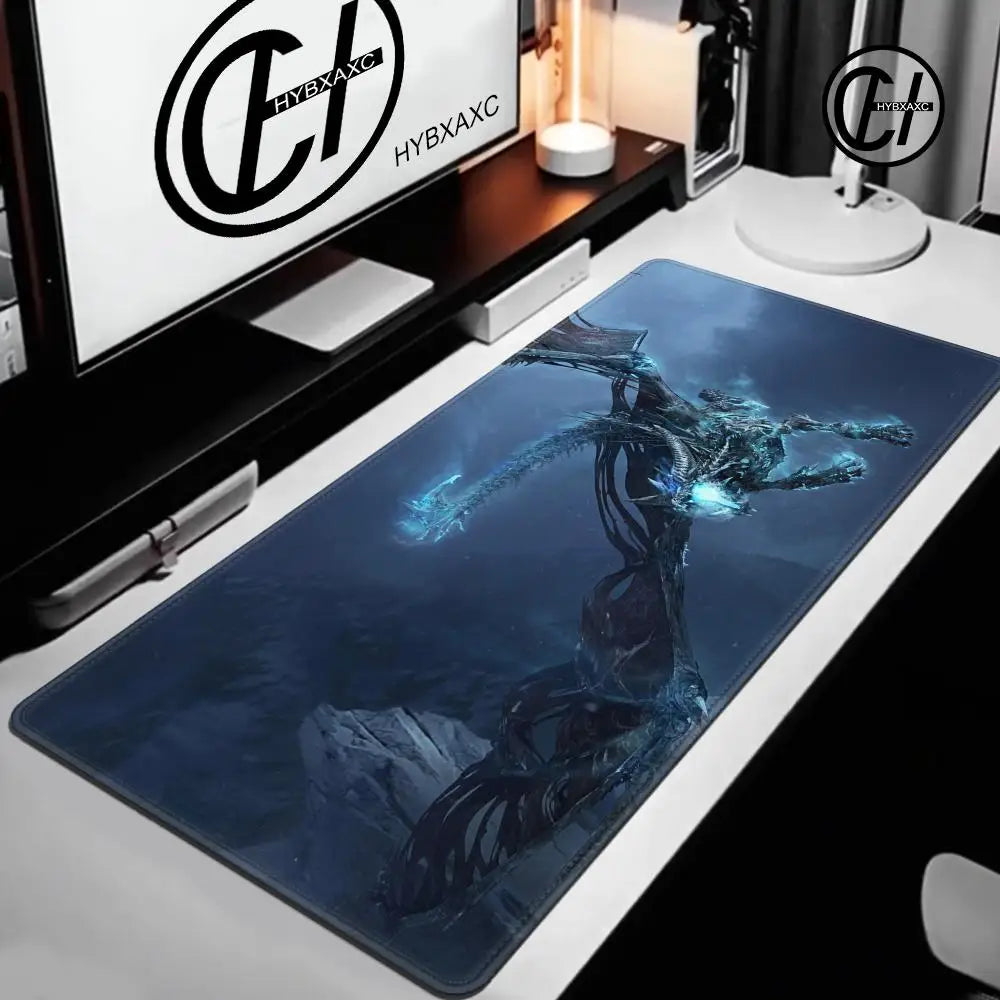 World of Warcraft Lich King Mouse Pad PC HD Anime Gaming Accessories Keyboard Mousepad Laptop XXL Game Cabinet Desk Mat Carpet