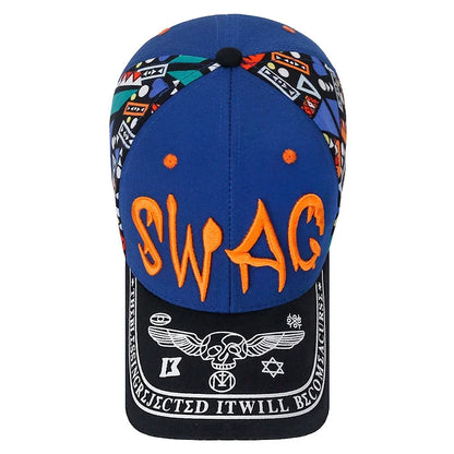 Nuovo cappellino da baseball casual alla moda con ricamo e stampa lettering, protezione solare per esterni
