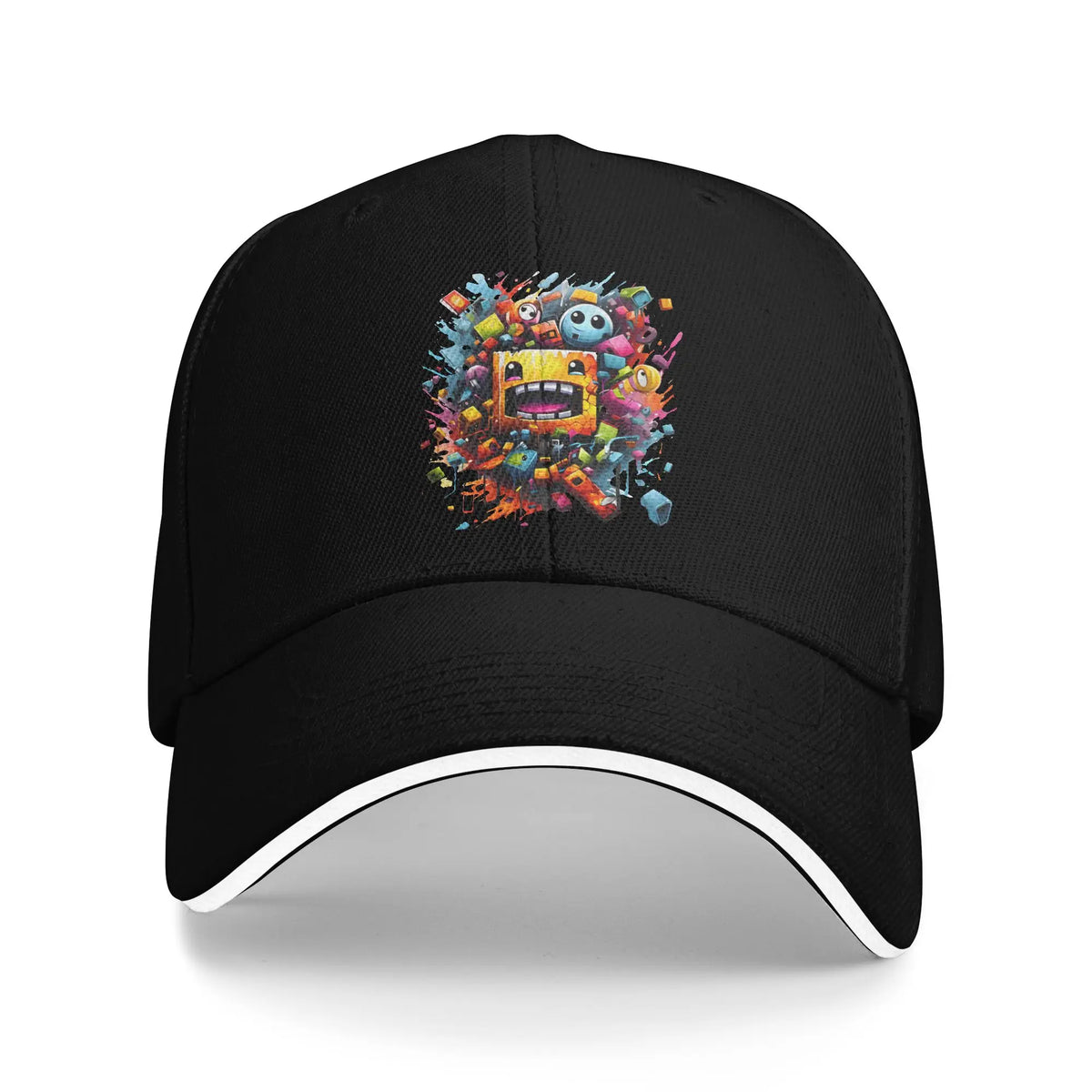 Geometria Kocka Gaming Dash Baseballová čiapka Hip Hop Sandwichové čiapky Unisex Nastaviteľná čiapka typu „dad hat“ Šport