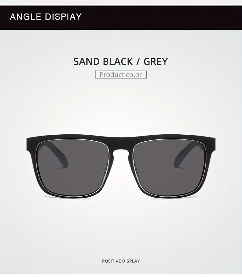 3Pcs Fantasy Gradient Mutipcolor Square Polarized Sunglasses AntiGlare UV400 Glasses Summer Party Driving Fishing Christmas Gift