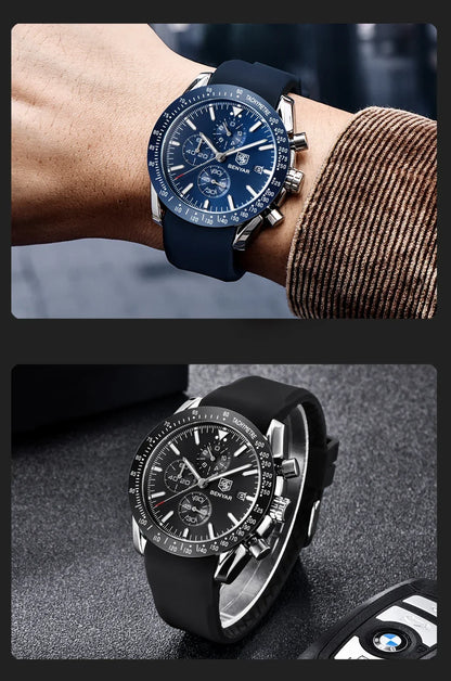 Ceas pentru bărbați BENYAR 5140, ceas sport casual, ceas de lux cu cuarț rezistent la apă, cronograf militar de marcă de lux.