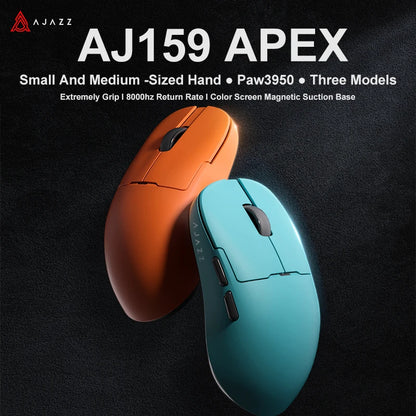 Bezdrôtová herná myš AJAZZ AJ159 APEX/AJ159PRO s RGB magnetickou nabíjacou základňou, ľahká herná myš AJ159P pre PC a notebook