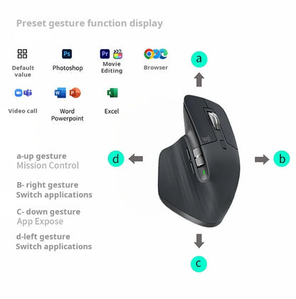 Logitech MX Master 3S kabellose Bluetooth-Maus Business Office Softtone-Maus ergonomische Business-Office-Maus