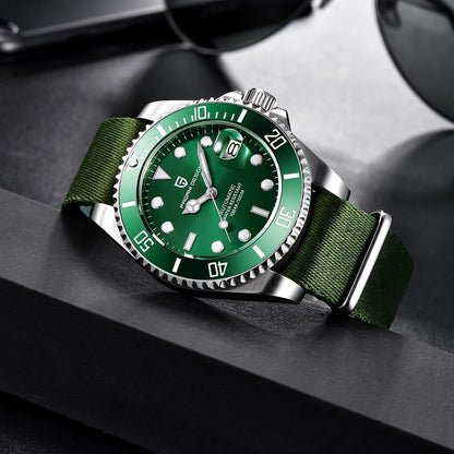 New PAGANI DESIGN Diving Automatic Mechanical Watch Luxury Sports Waterproof Watch Stainless Steel Sapphire Luminous Watch for Men