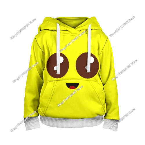 Children's Fortnite Hoodies Cartoon Casual Hooded Coat Autumn Men Soft Pocket Sweatshirts Male Loose Tops Long Sleeve Clothes