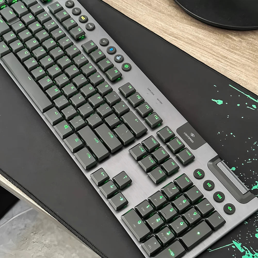 Tecla texturizada antideslizante transparente retroiluminada G915 913 TKL G815 G813, compatible con teclado mecánico Logitech