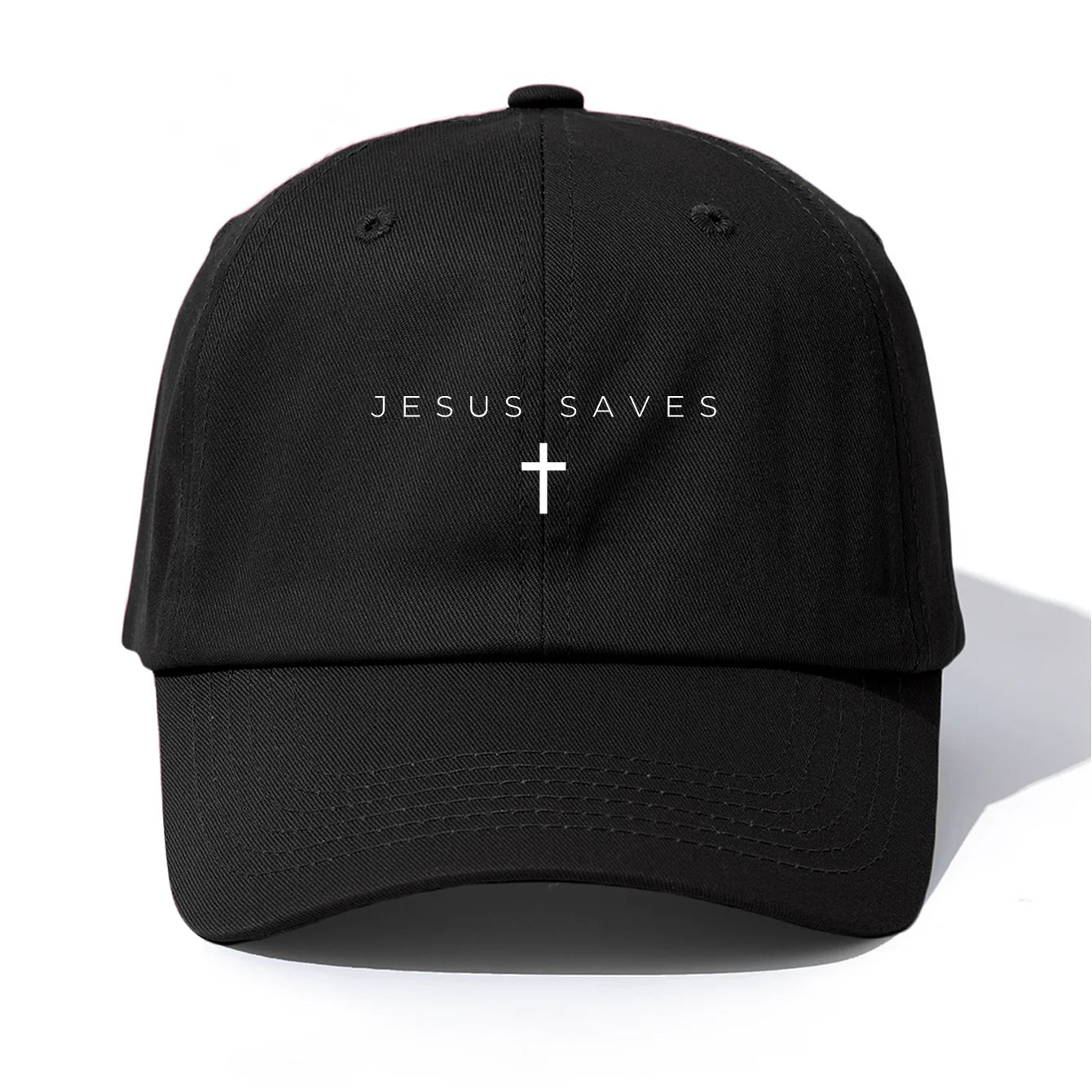 1pc JESUS SAVES Print  Baseball Cap for Adults,Minimalist Retro Style Casual Soft Adjustable Dad Hat,Perfect As Gift