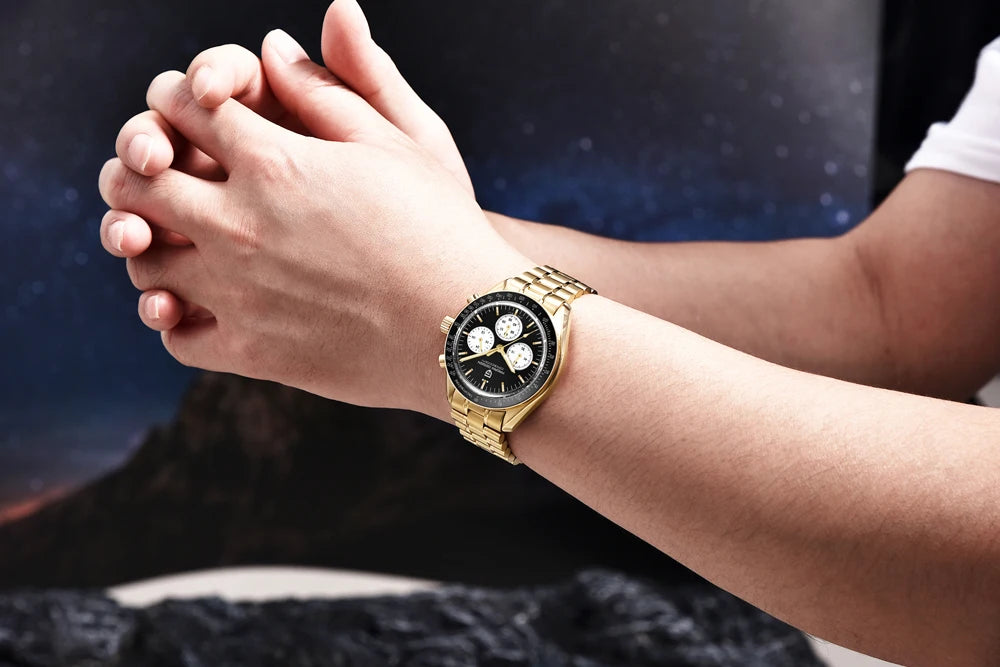 2026 New PAGANI DESIGN Mens Watches Quartz Speed Sports Chronograph Watch For Men Waterproof Luminous AR Sapphire Man Gift Clock