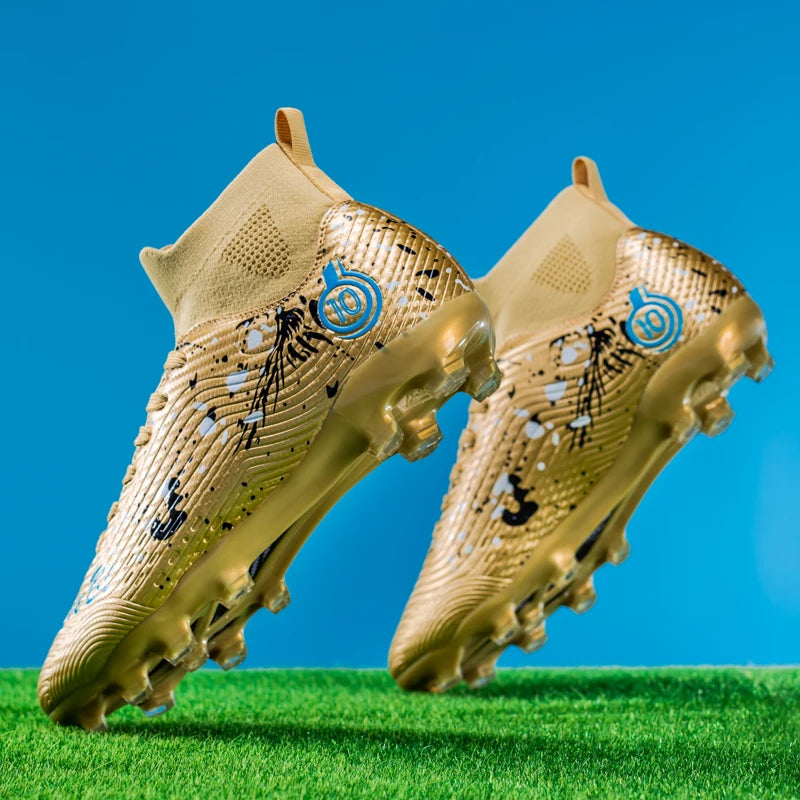 Nouvelles chaussures de football professionnelles pour hommes, chaussures de football antidérapantes, unisexes, respirantes, chaussures de futsal, nouvelles chaussures à crampons, livraison directe, ultralégères