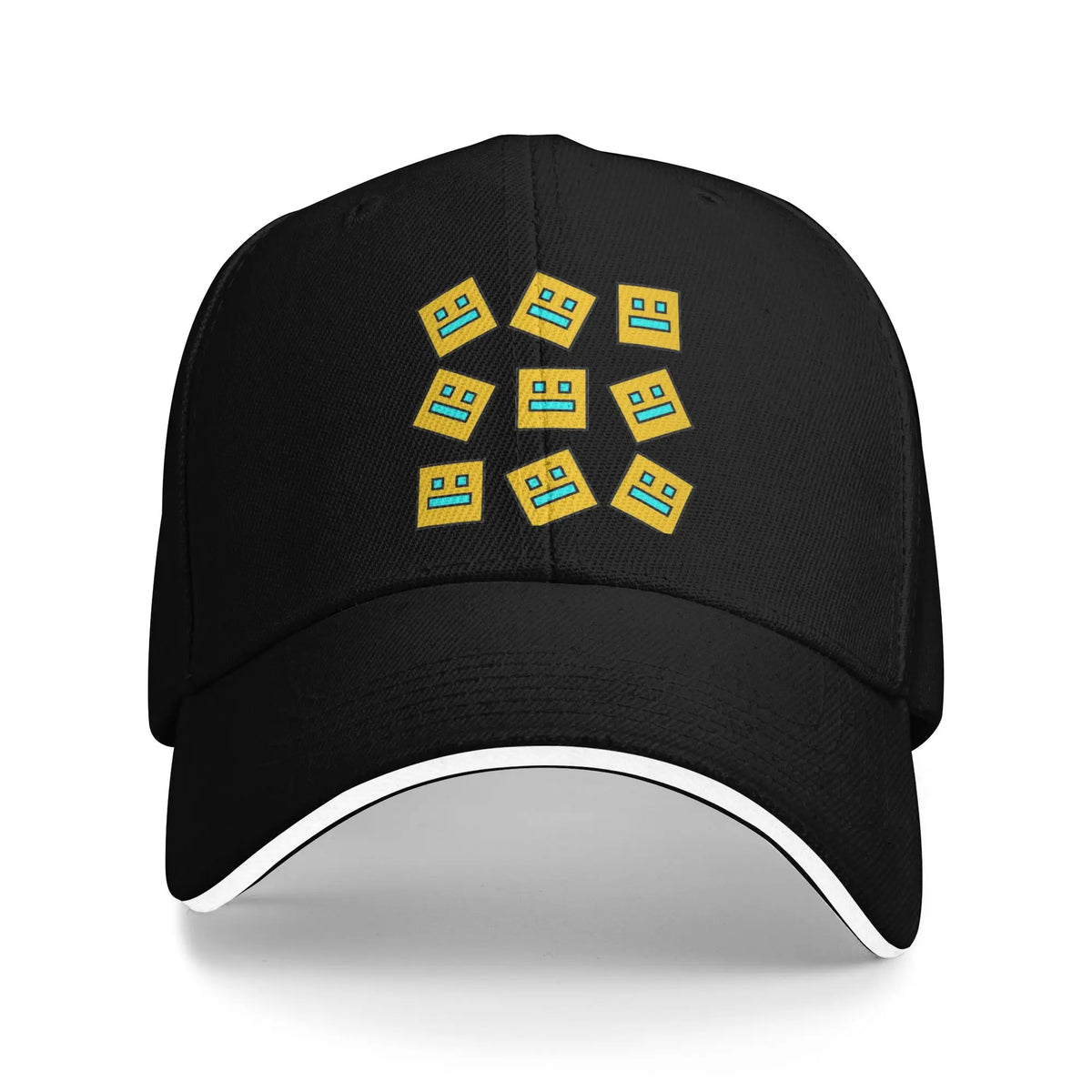 Geometria Kocka Gaming Dash Baseballová čiapka Hip Hop Sandwichové čiapky Unisex Nastaviteľná čiapka typu „dad hat“ Šport