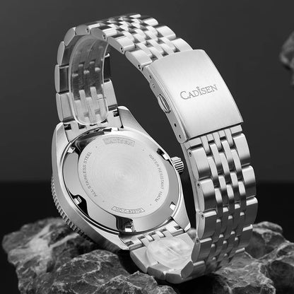 NEW 2025 CADISEN Mens Watches Mechanical Wristwatch For Men Automatic Watch Men Japan 8215 Ceramic Bezel 10Bar Waterproof Clock