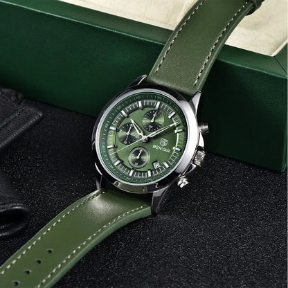 BENYAR 2024 New 40MM Men's Quartz Watch 50M Waterproof Automatic Diving Watch Luxury Fashion Men's Stainless Steel Watch
