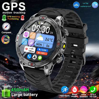 Men Fashion Outdoor Sport GPS Smart Watch Men AMOLED HD Screen Heart rate Waterproof Sport Smartwatch Man Smart Bracelet clock