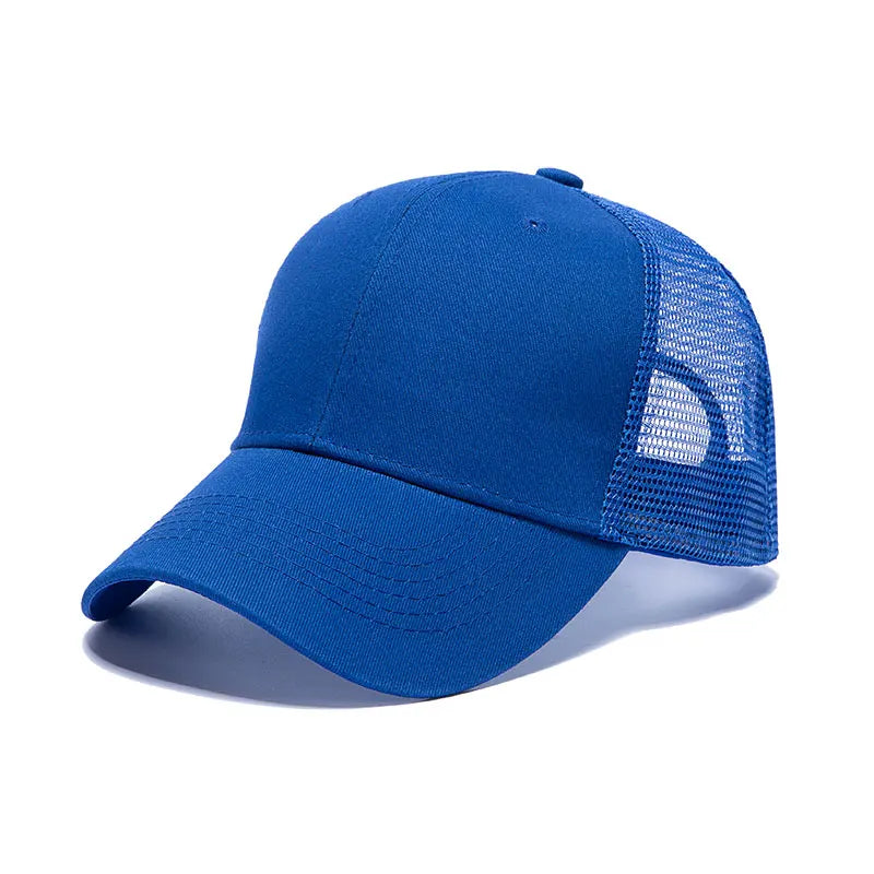 Gorras de béisbol al por mayor para hombre, gorras casuales, gorras de malla para mujer, gorras unisex con logotipo personalizado, gorras bordadas