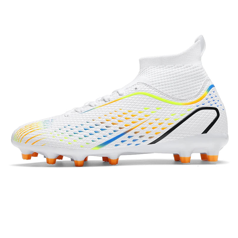 Chaussures de football FG/TF pour homme, bottes de football d'entraînement en plein air, baskets pour femme, chaussures de sport ultralégères antidérapantes, crampons de football pour terrain synthétique, grande taille