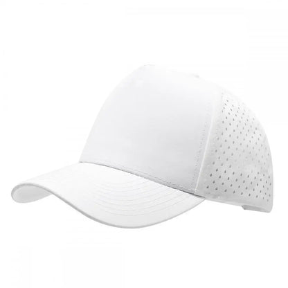 1PC New Five-ply laser perforated quick-drying cap breathable sports visor cap summer waterproof perforated truck baseball cap