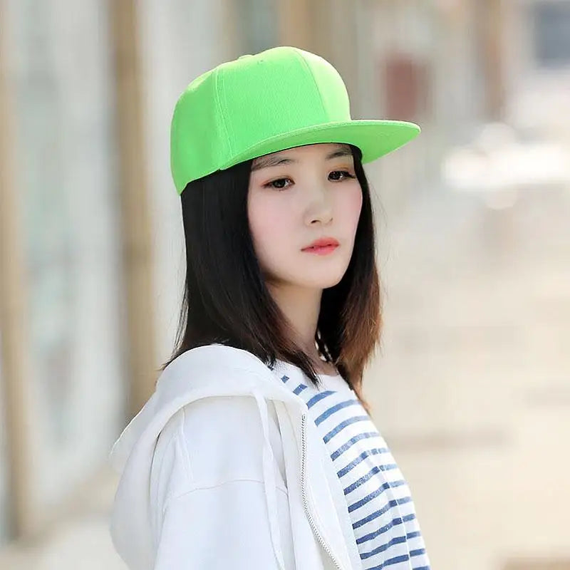 Men Women Multi Color Baseball Cap Peaked Cap Streetwear Hip hop Dad Hat wide Flat Brim Snapback Hat Outdoor Sun Hats for adult
