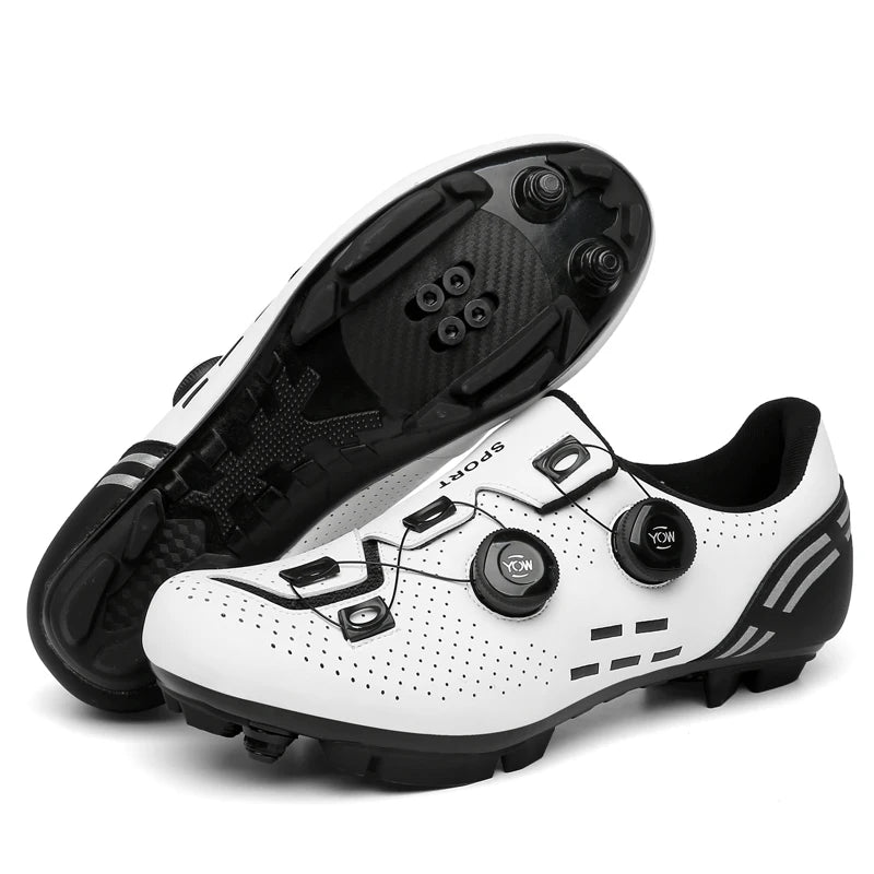 Hochwertige Fahrradschuhe für Herren, SPD, selbstverriegelnd, Rennrad-Sportschuhe, MTB-Mountainbike-Schuhe für Damen, rutschfeste Fahrradschuhe 36-47