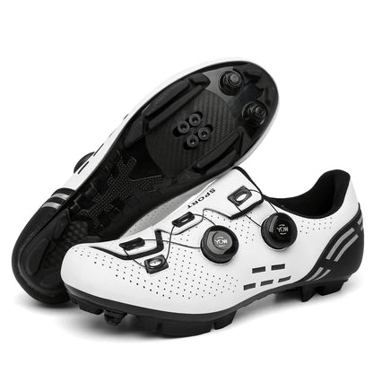 Hochwertige Fahrradschuhe für Herren, SPD, selbstverriegelnd, Rennrad-Sportschuhe, MTB-Mountainbike-Schuhe für Damen, rutschfeste Fahrradschuhe 36-47