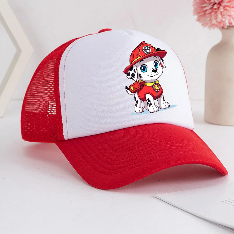 Baseballová čiapka pre chlapcov a dievčatá, letná nastaviteľná slnečná čiapka s motívom anime Paw Patrols Chase Skye, roztomilá retro slnečná čiapka, darček pre dospelých