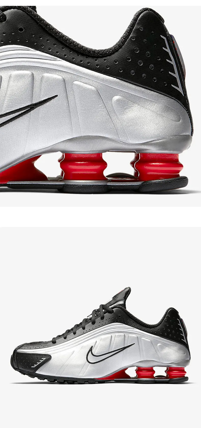 Nike Original Shox R4 OG Unisex Air Column Sport-Laufschuhe mit Dämpfung BV1111-008
