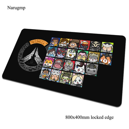 Overwatch mouse pad 80x40cm gaming mousepad game Halloween Gift large mouse pad gamer computer desk big mat notebook mousemat PC