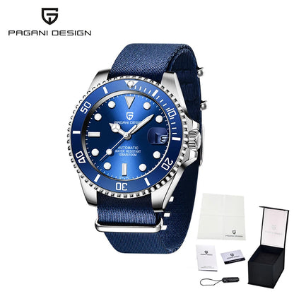 New PAGANI DESIGN Diving Automatic Mechanical Watch Luxury Sports Waterproof Watch Stainless Steel Sapphire Luminous Watch for Men