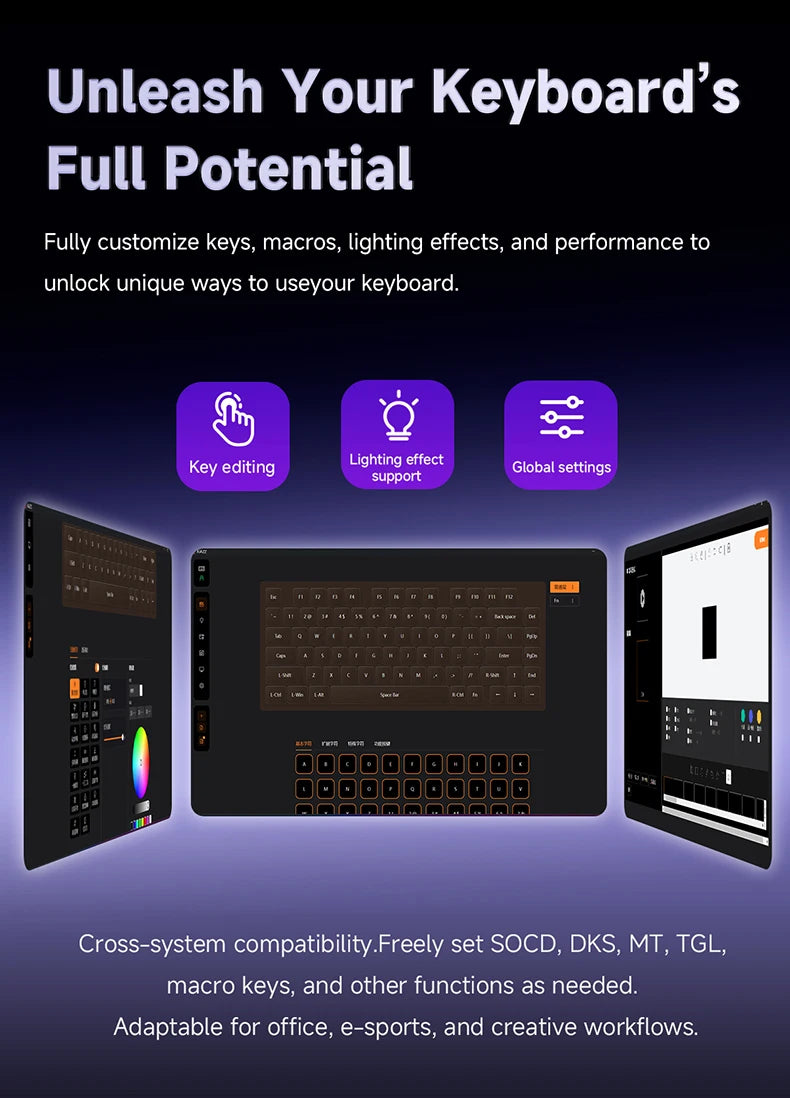 AJAZZ AK820 V2 / AK820 V2 Pro Gaming Mechanical Keyboard 75% ABS 82 Keys 10000mAh Wireless Tri-mode Gamer Keyboard for Laptop PC