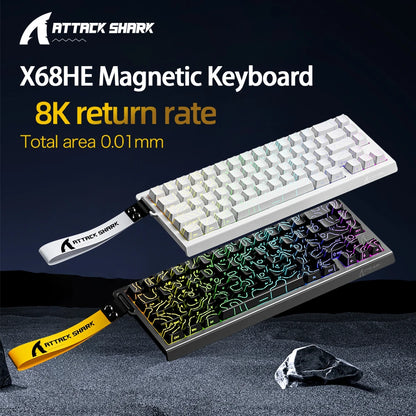 Magnetic Switch Keyboard ATTACK SHARK X68HE X68PRO HE and FREEWOLF F68 Wired F68Pro Wireless for Pro Gaming 0.01mm Rapid Trigger
