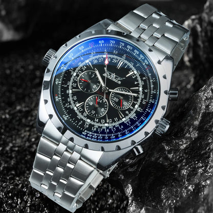 JARAGAR 212 Mechanické automatické pánské hodinky, módní, business, luxusní, s týdenním kalendářem, prémiový dárek pro muže, Reloj Hombre