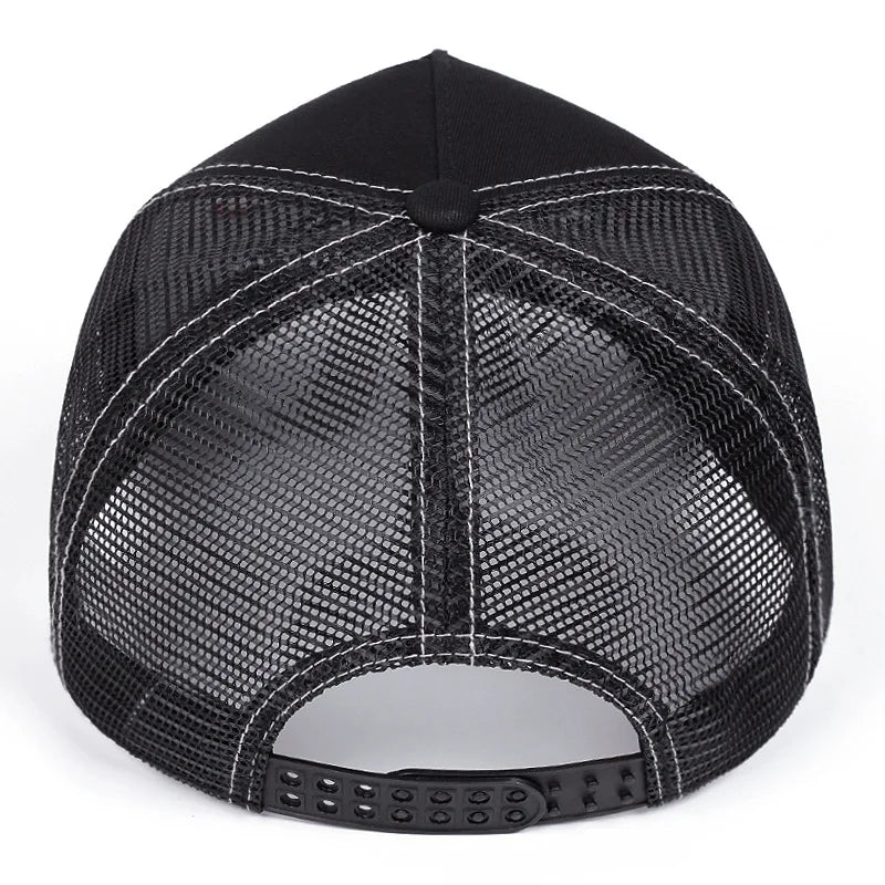 Fashion Unisex Embroidered Sun Hat - Breathable UV Protection Cap for Outdoor Sports & Travel