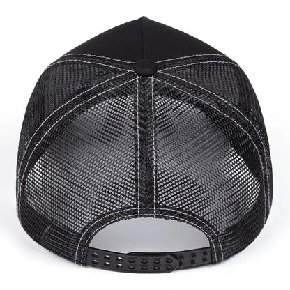 Fashion Unisex Embroidered Sun Hat - Breathable UV Protection Cap for Outdoor Sports & Travel