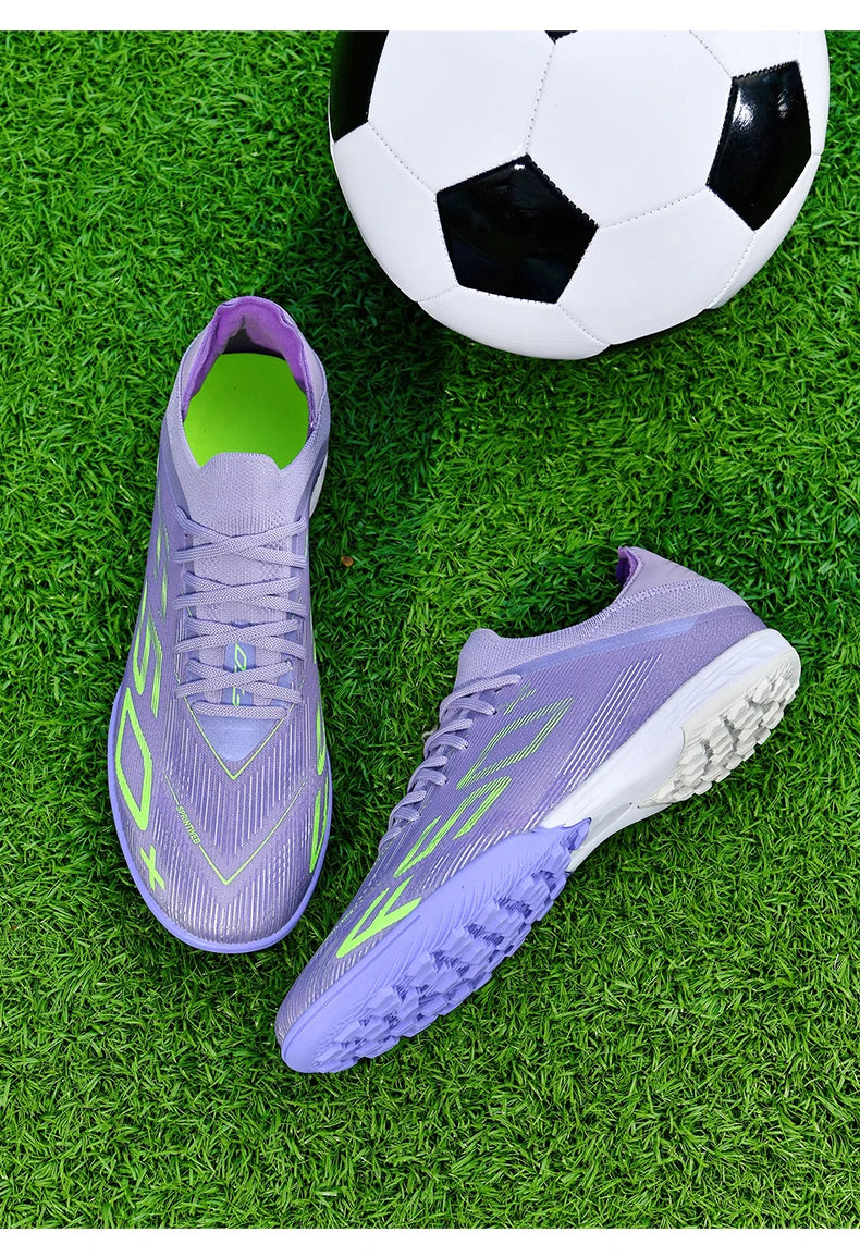 New Men's Soccer Shoes Futsal Football Boots Sneakers Match Grass Cleats High-Quality Non-Slip Indoor Hot-Selling High-Top Outdoor