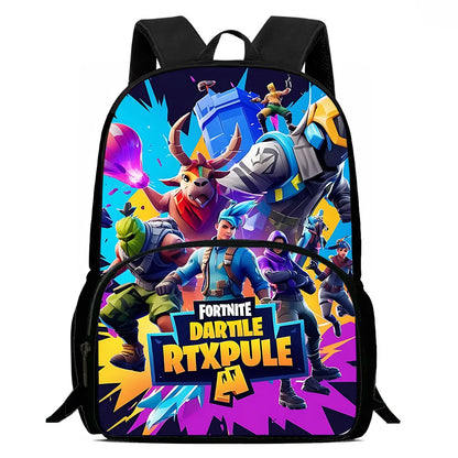 Κλασικό παιδικό σακίδιο πλάτης Fortnites για αγόρια και κορίτσια, σχολική τσάντα μαθητή με μεγάλη χωρητικότητα, ανθεκτικό σακίδιο για κάμπινγκ, ιδανικό δώρο γενεθλίων