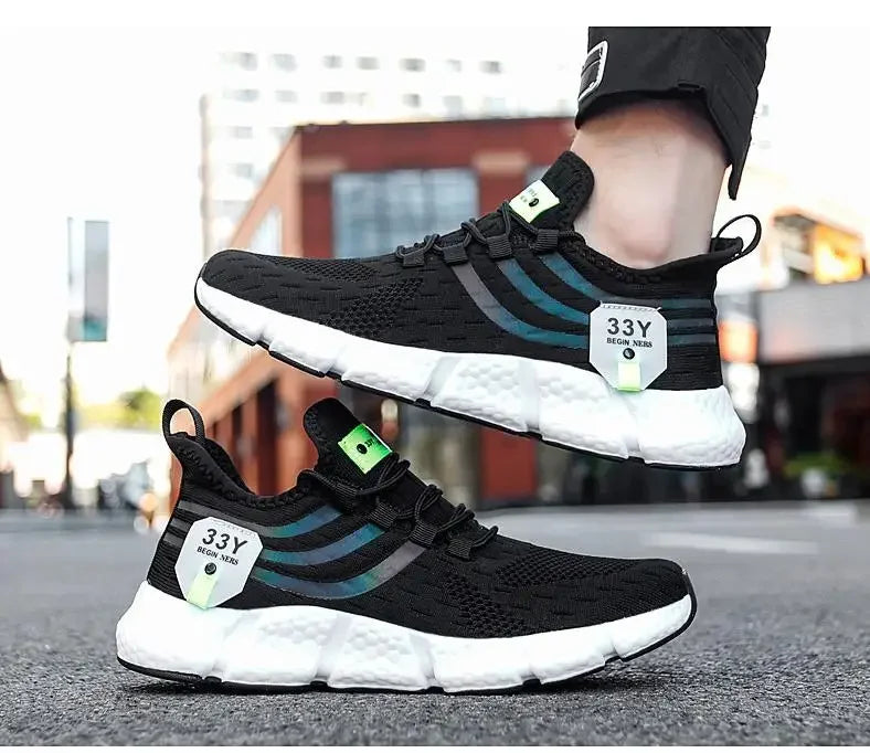 Sports Men's Shoes Spring and Autumn Breathable Casual Running Shoes Lightweight Walking Couple Shoes Men's Spirit Women's Shoes