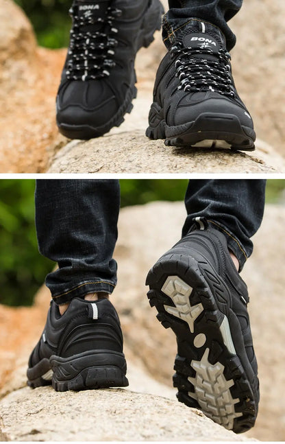 BONA Novedad Estilo Clásico Zapatillas de Senderismo para Hombre con Cordones Zapatillas Deportivas para Hombre Outdoor Jogging Trekking