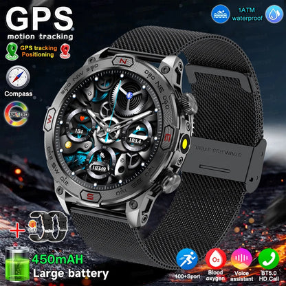 Men Fashion Outdoor Sport GPS Smart Watch Men AMOLED HD Screen Heart rate Waterproof Sport Smartwatch Man Smart Bracelet clock