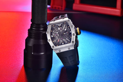 Reloj de cuarzo para hombre PAGANI DESIGN 2026 nuevo, movimiento VH65, esfera esqueleto, resistente al agua 100M, deportivo rectangular, cristal de zafiro