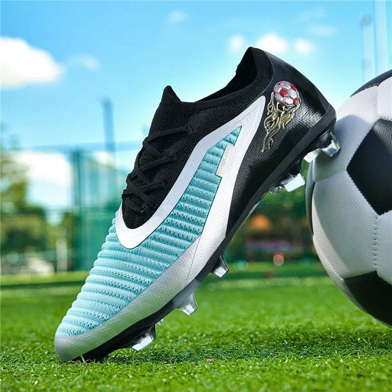 Neue Fußballschuhe für Herren, rutschfeste Fußballschuhe für Erwachsene, Outdoor-Sportschuhe für Jungen, lange Stollen, atmungsaktive und bequeme Trainings- und Wettkampf-Cleats