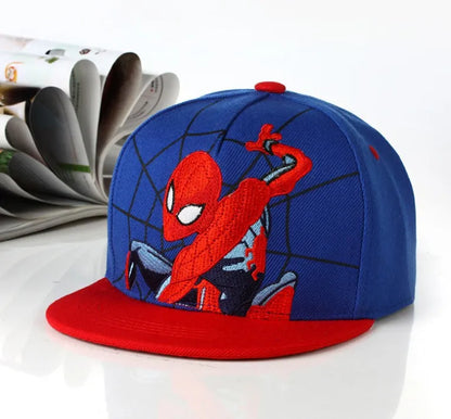 *2026 Anime Cartoon Spiderman Hats for Kids Toddler Baby Baseball Cap Spring Summer Children's Snapback Hip Hop Adjustable Caps