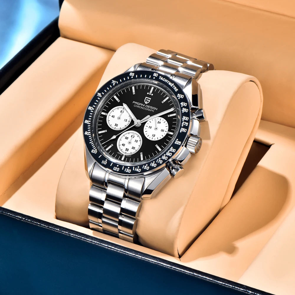 2026 New PAGANI DESIGN Mens Watches Quartz Speed Sports Chronograph Watch For Men Waterproof Luminous AR Sapphire Man Gift Clock