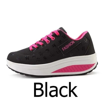Women Outdoor Thick Bottom Swinging Casual Shoes Fashion Platform Large 42 Flat Bottom Walking Sports Shoes Walking and Running