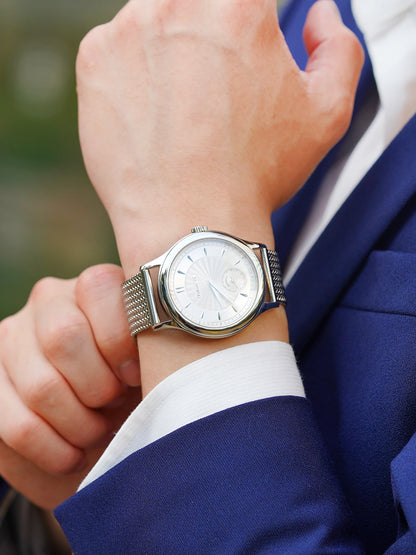 FARASUTE Retro Hangzhou Customized Movement Automatic Mechanical Watch Men Sapphire Stainless Steel Small Second Hand Wristwatch