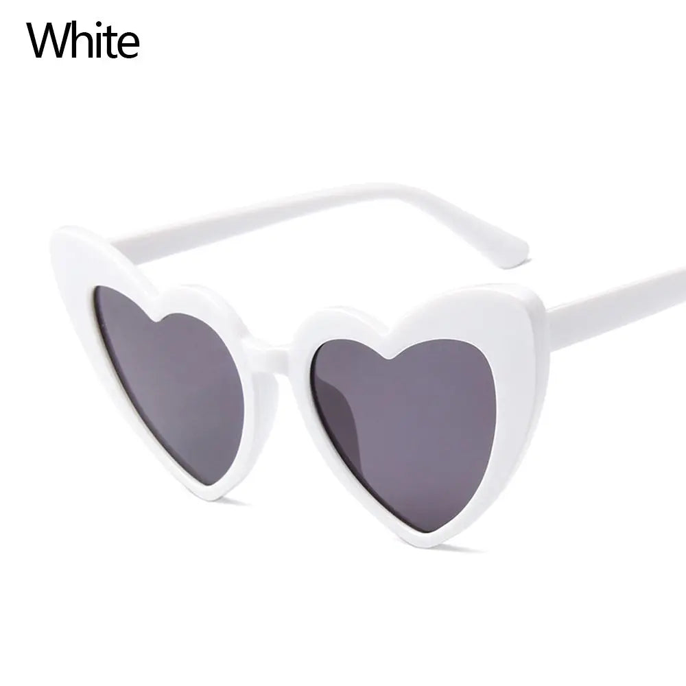 Heart Sunglasses Rimless Metal Frame Heart Shaped Sunglasses Gradient Lens Love Heart SunGlasses Women Eyewear UV400 Protection